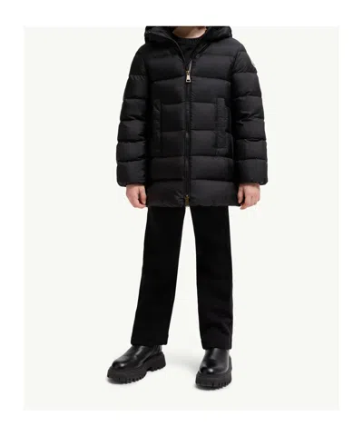 Moncler Long Sleeve Down Jacket In Black