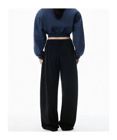 Alexander Wang Black Cotton-jersey Sweatpants In Black