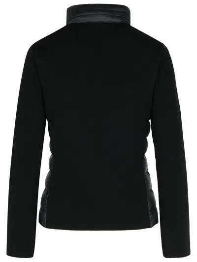 Moncler Padded Zip-up Cardigan In Black