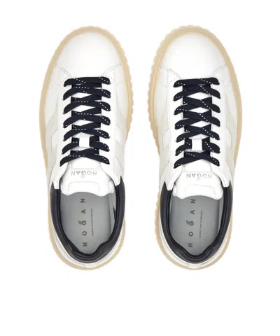 Hogan H-stripes Sneakers In White