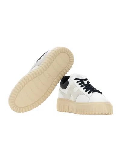 Hogan H-stripes Sneakers In White