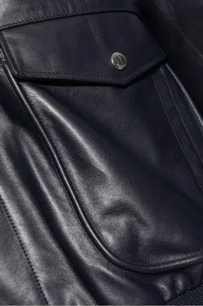 Givenchy Aviator Jacket In Leather In Black