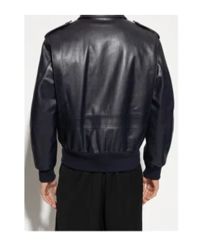 Givenchy Aviator Jacket In Leather In Black