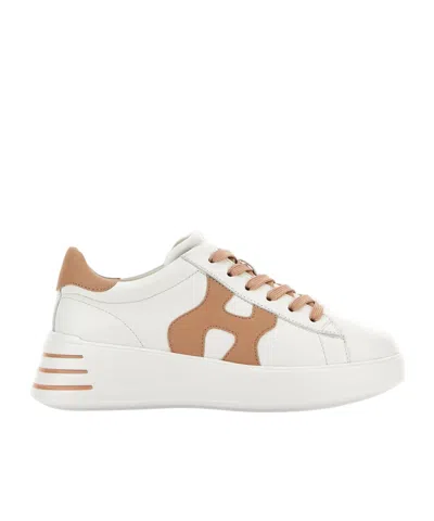 スニーカー HOGAN White Nappa Leather Rebel Sneakers Rebel leather sneakers in white - Hogan | Mytheresa