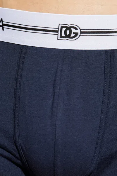 Dolce & Gabbana Logo-waistband Boxers (pack Of Three) In Multi