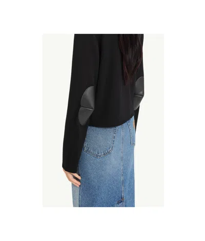 Mm6 Maison Margiela Knitted Sweater In Black