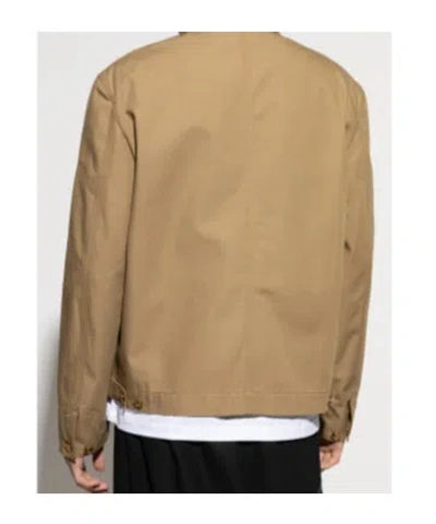 Versace Long Sleeve Casual Jacket In Brown