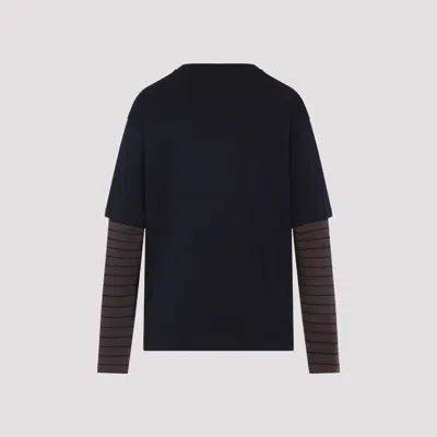Miu Miu Long-sleeved T-shirt In Black