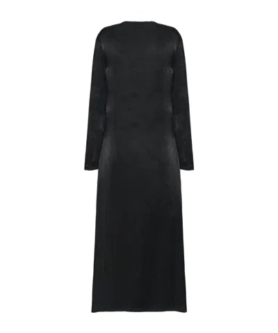 The Row Cati Dress In Cupro In Black
