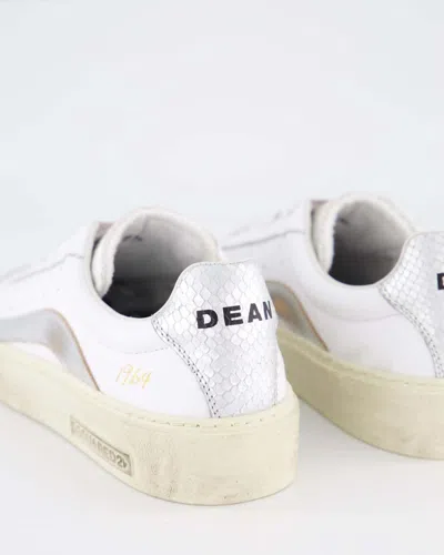 Dsquared2 Dsquared White Leather Rider Sneakers In White