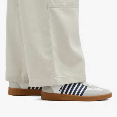 Dsquared2 Striped Low-top Sneakers In White