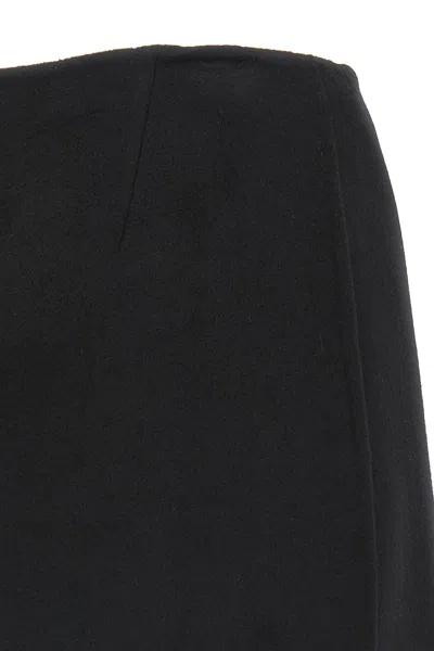 Ermanno Scervino Jewel-embellished Virgin-wool Skirt In Black