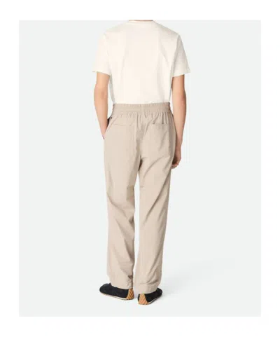 Bottega Veneta Beige Technical Nylon Pants In White