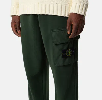 Stone Island Regular-fit Joggers With Bellows Leg Pocket In Green