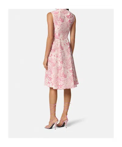 Versace Mini Underwater Barocco Hemdkleid In Pink