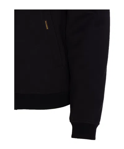 Moorer Hooded Padded Jacket With Removable Hood In Black