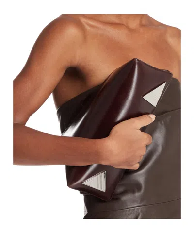 Attico 8.30 Clutch In Brown