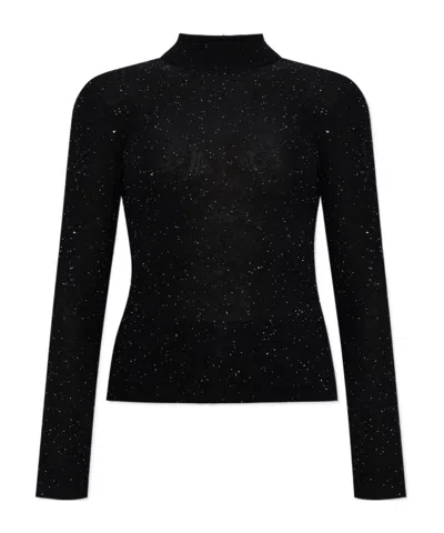 Fabiana Filippi Turtleneck Long Sleeve Sweater In Black