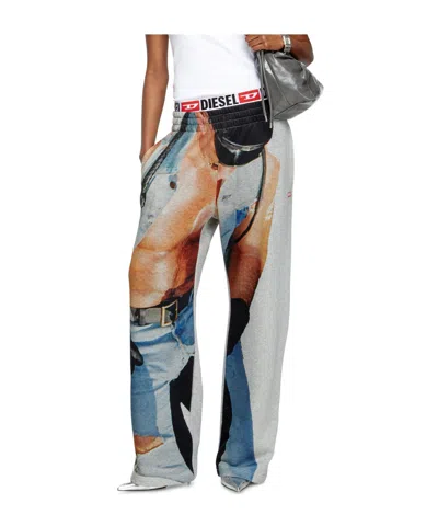 Diesel X Tom Of Finland Foundation Graphic-print Trousers In Multi