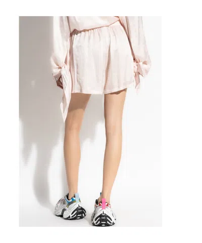 Balenciaga Shorts With Monogram In Pink