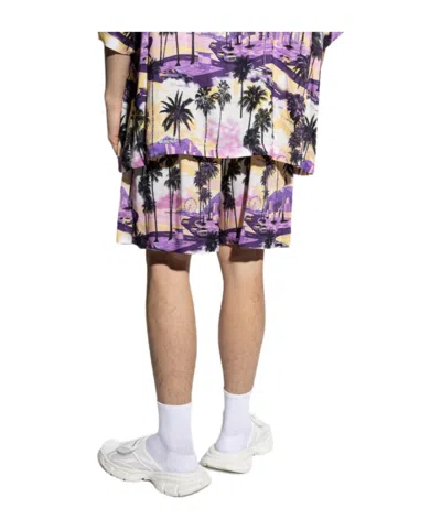 Balenciaga Printed Shorts In Multi