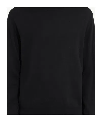 Mm6 Maison Margiela Elbow Patch Crewneck In Black