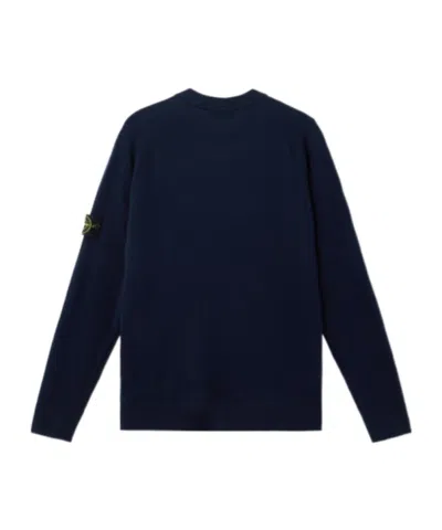 Stone Island 5100005 Gauzed Effect Soft Organic Cotton And Nylon In Blue