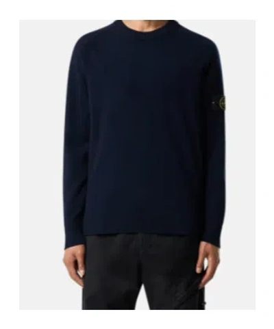 Stone Island 5100005 Gauzed Effect Soft Organic Cotton And Nylon In Blue