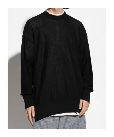 Balenciaga Sweater With A Vintage Effect In Black