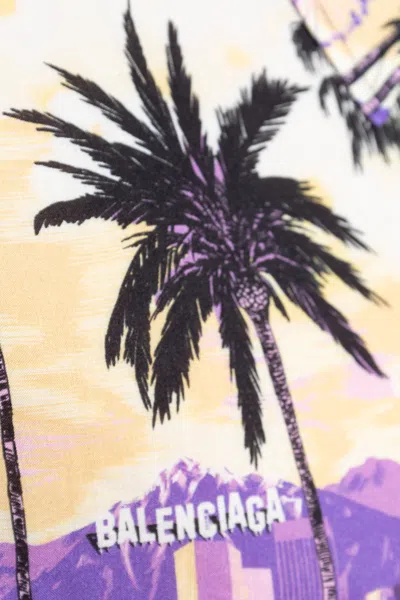 Balenciaga Shirt With Print In Multi