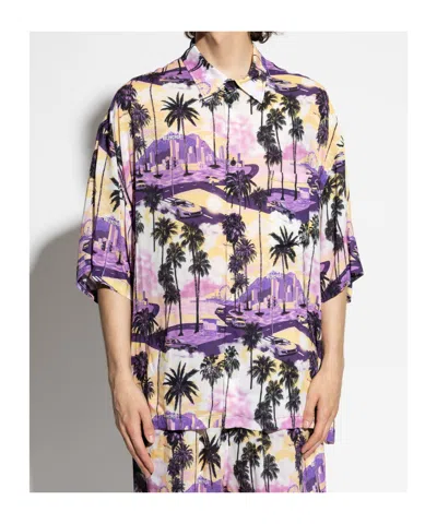 Balenciaga Shirt With Print In Multi