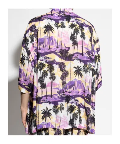 Balenciaga Shirt With Print In Multi