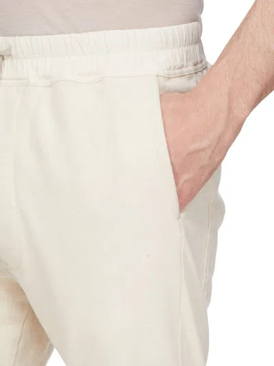 Rick Owens Drkshdw Berlin Track Trousers In White