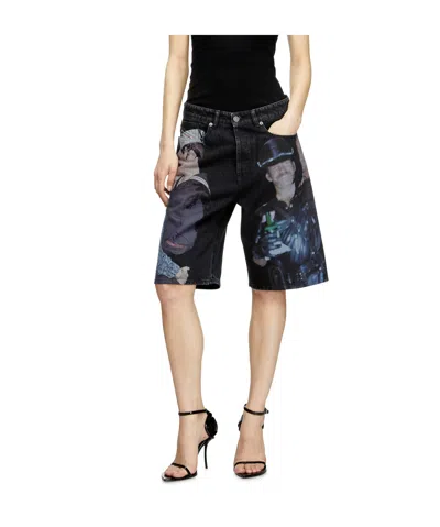 Diesel X Tom Of Finland Foundation Cotton Shorts In Black