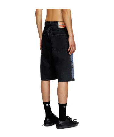 Diesel X Tom Of Finland Foundation Cotton Shorts In Black