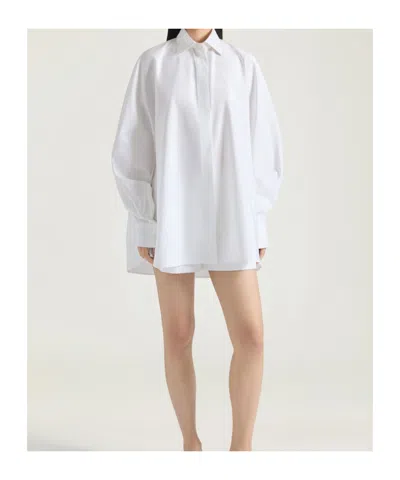 Givenchy Oversized Shirt In Poplin With Open Back
