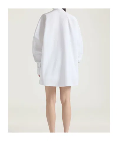 Givenchy Oversized Shirt In Poplin With Open Back