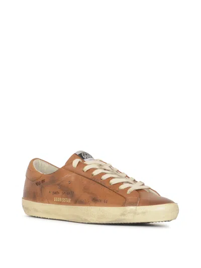 Golden Goose Super Star Sneakers In Orange