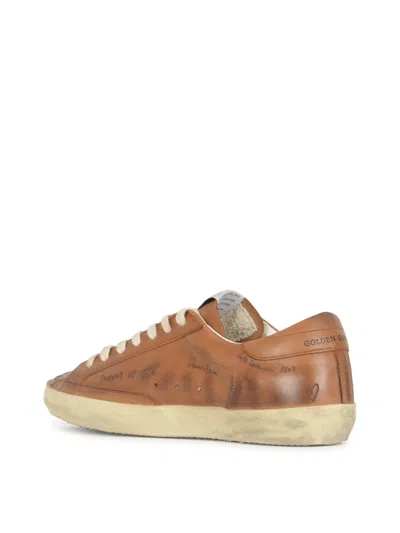 Golden Goose Super Star Sneakers In Orange