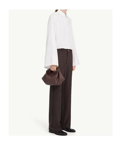 Mm6 Maison Margiela Mm6 By Maison Margiela Cropped Cotton Shirt With Front Button Closure In White