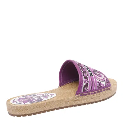 Dolce & Gabbana Maiolica-print Espadrilles In Purple