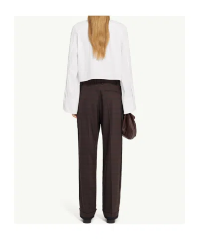Mm6 Maison Margiela Mm6 By Maison Margiela Cropped Cotton Shirt With Front Button Closure In White