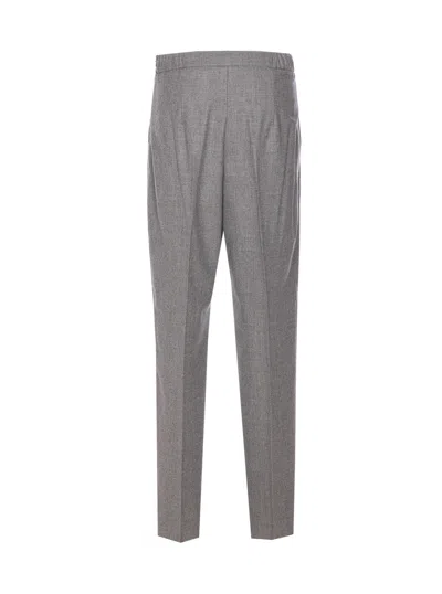 Max Mara Drawstring Casual Pants In Gray