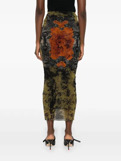 Jean Paul Gaultier Women Printed Tulle Dress In Multi