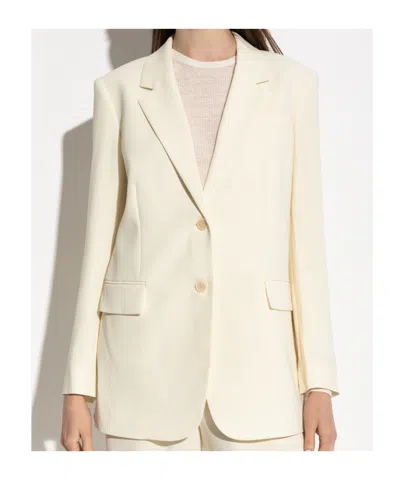 Theory Lapel Long-sleeved Suit Jacket In Yellow