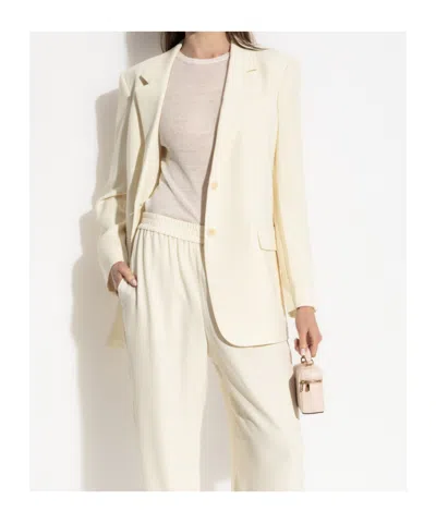 Theory Lapel Long-sleeved Suit Jacket In Yellow