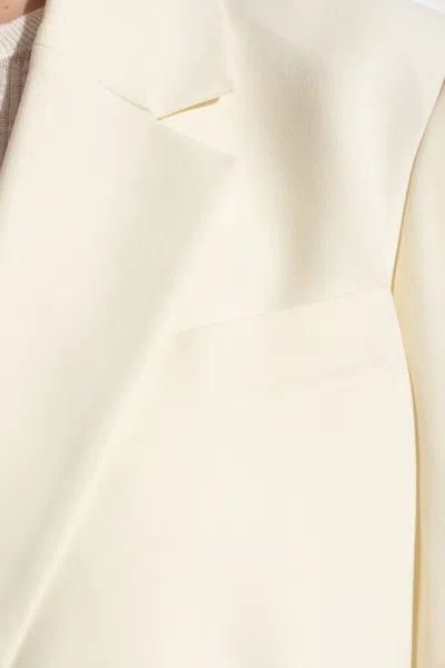Theory Lapel Long-sleeved Suit Jacket In Yellow