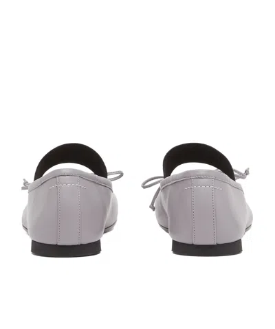 Mm6 Maison Margiela Anatomic Numeric Ballerinas In Gray