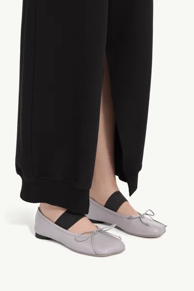 Mm6 Maison Margiela Anatomic Numeric Ballerinas In Gray
