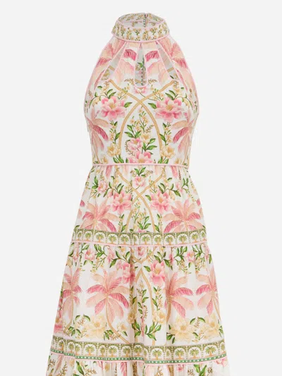 Farm Rio Long Dress With Floral Print In Multi